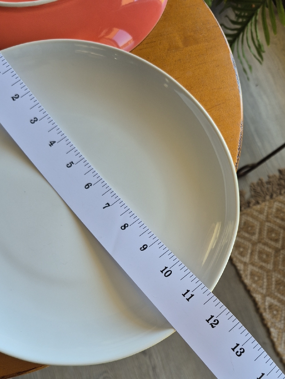 3 kate spade x Lenox Summer Circle Bright Yellow, Blue & Coral Dinner Plates. - Picture 4 of 6